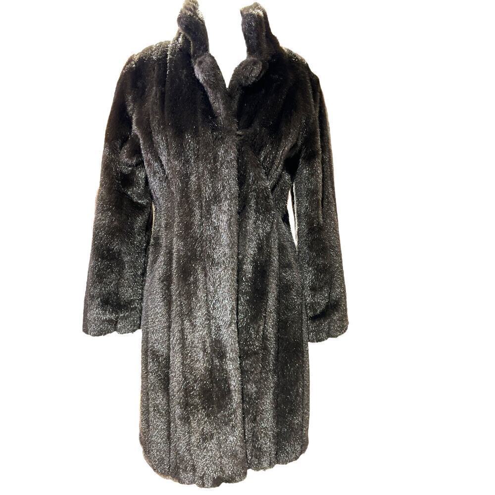 H.R. Ebyl Artfur for Besoin International Brown Faux Fur Coat -